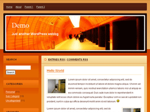 Orange Subway WordPress Theme