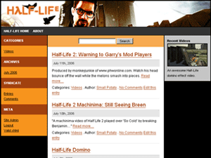 Half Life WordPress Theme