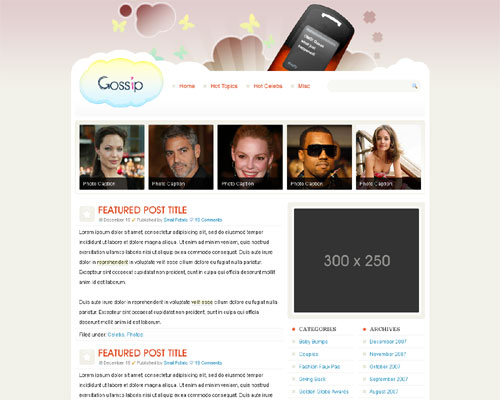 Gossip WordPress Theme