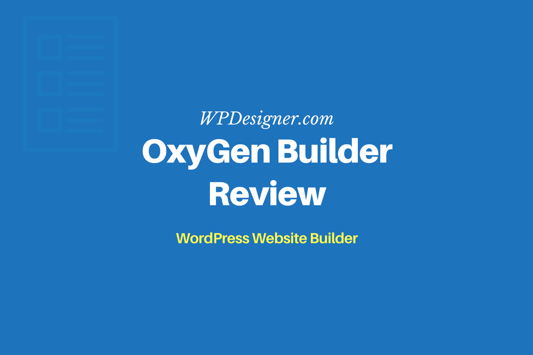 oxygen builder review