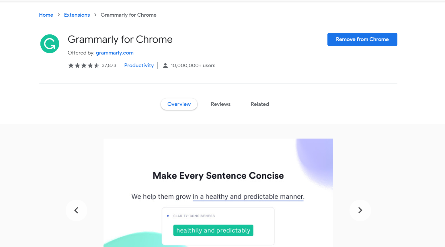 grammarly extension